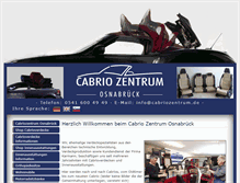 Tablet Screenshot of cabriozentrum.de
